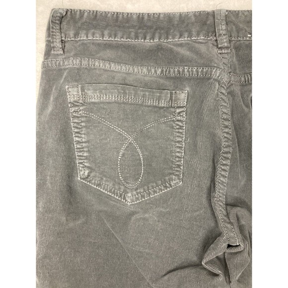 Calvin Klein Jeans Womens Straight Gray Corduroy Stretch Size 12 - Picture 13 of 15